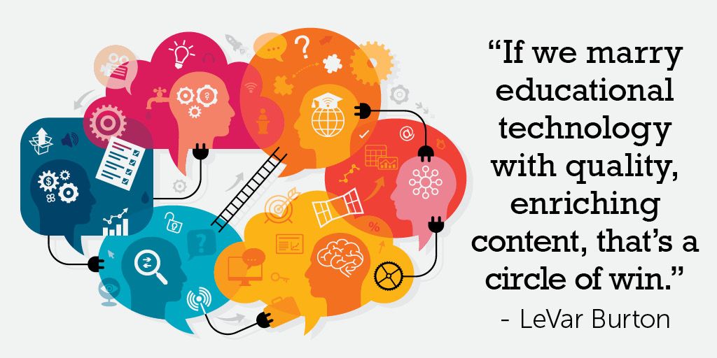 If we marry educational technology with quality, enriching content, that's a circle of win. - LeVar Burton